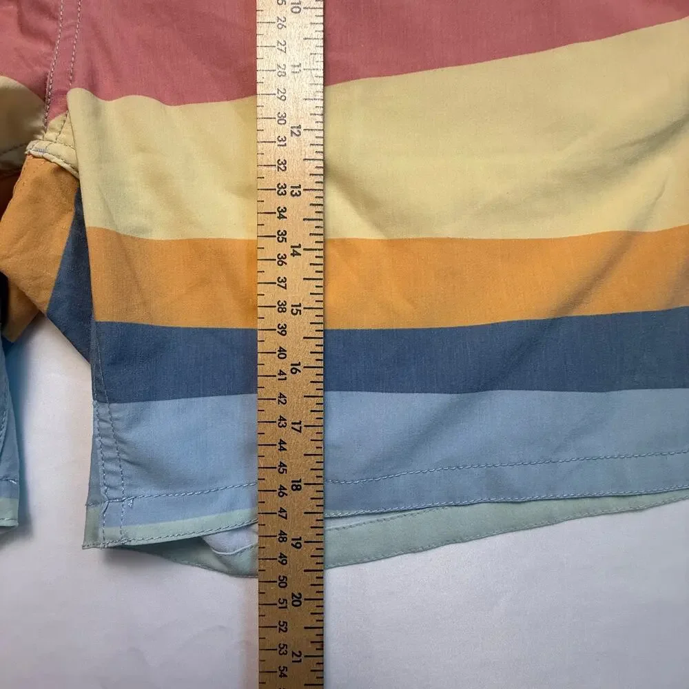 Faherty Soleil Sun Wave Boardshorts Size 40 Retro Swim Trunks 7” Inseam